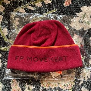 Free People Movement Red Beanie